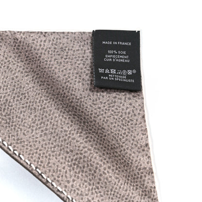 Hermes Silk Projets Carres Poncho Gris Perle Taupe Acajou 3 of 5