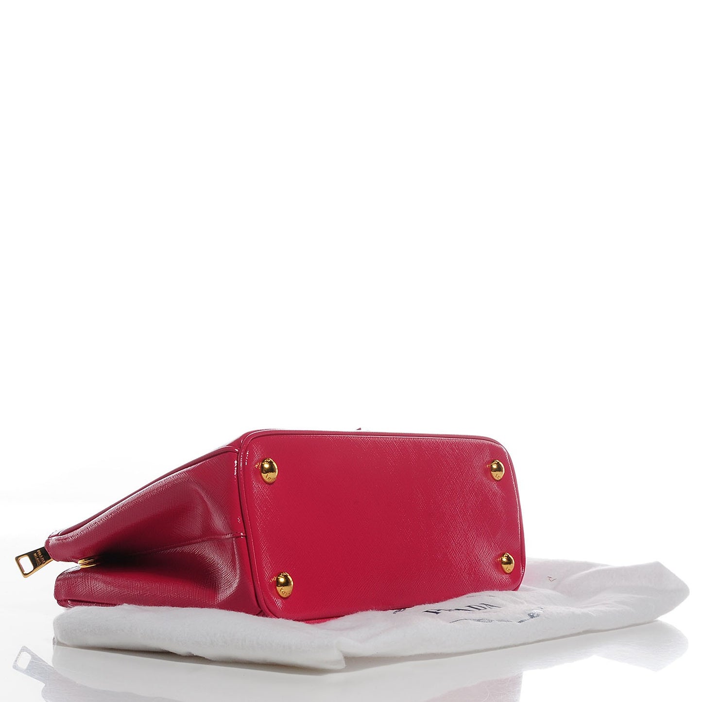 Saffiano Vernice Mini Galleria Double Zip Tote Peonia