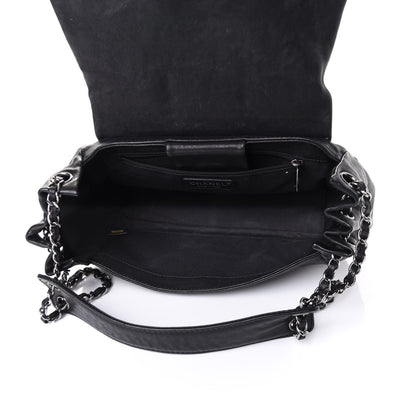 Chanel Calfskin Diamond Stitch Accordion Flap Black 4 of 5
