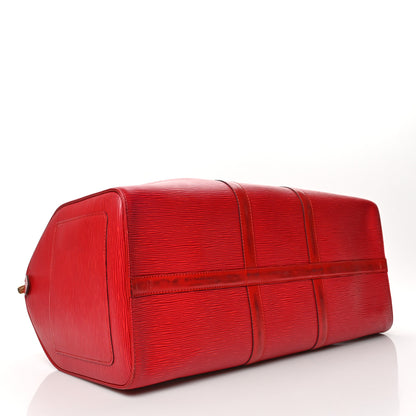 Louis Vuitton Epi Keepall 50 Castillan Red 4 of 15