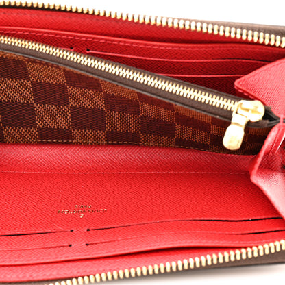 Louis Vuitton Damier Ebene Clemence Wallet Cherry 6 of 8