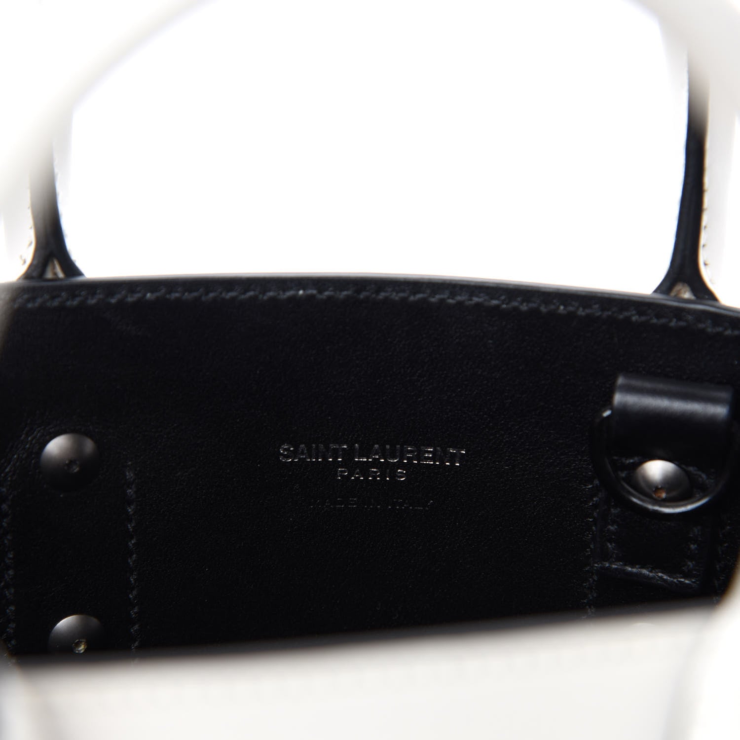 Saint Laurent Grained Calfskin Nano Sac De Jour Porcellana Black 8 of 10