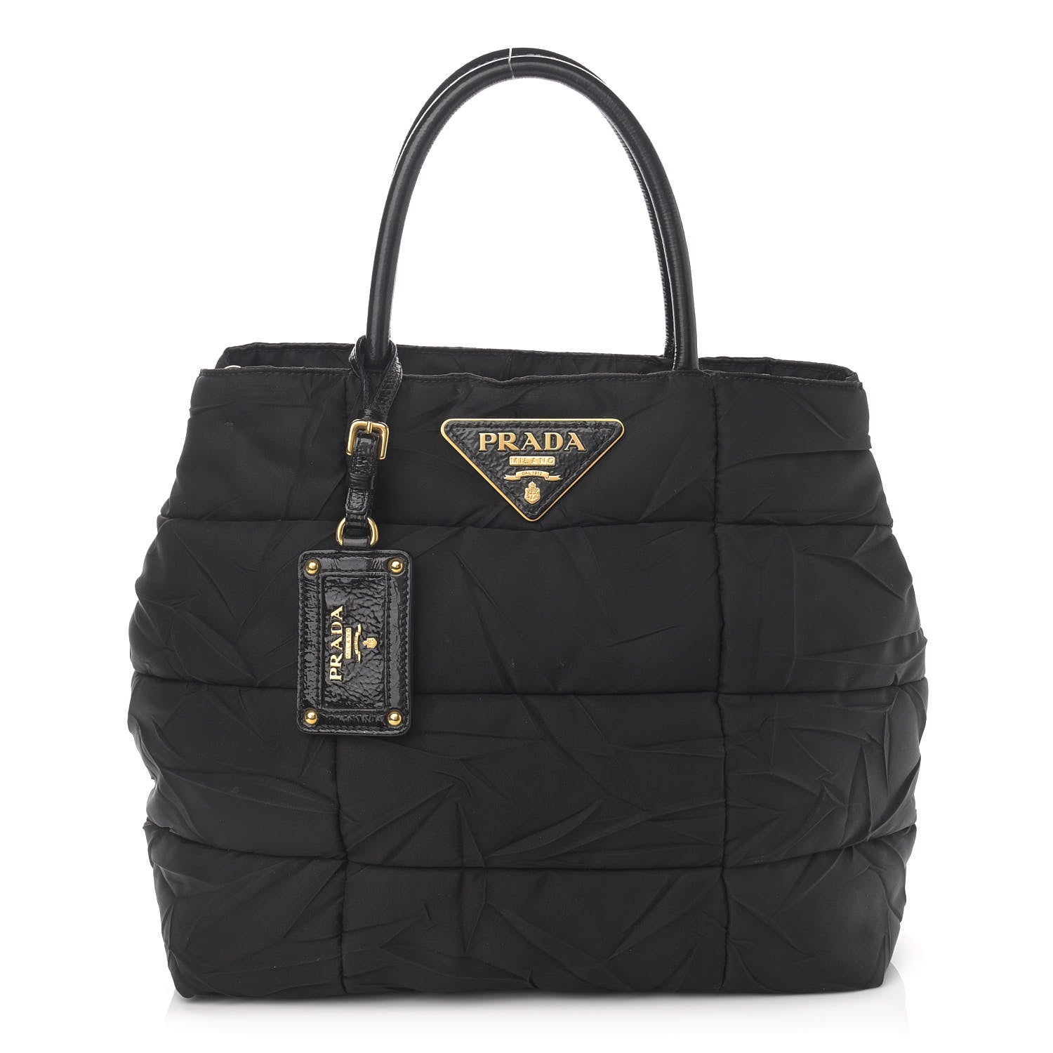 Prada Tessuto Nylon Quilted Tote Black 1 of 12