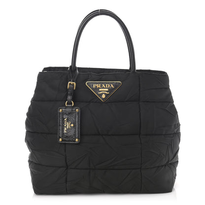 Prada Tessuto Nylon Quilted Tote Black 1 of 12