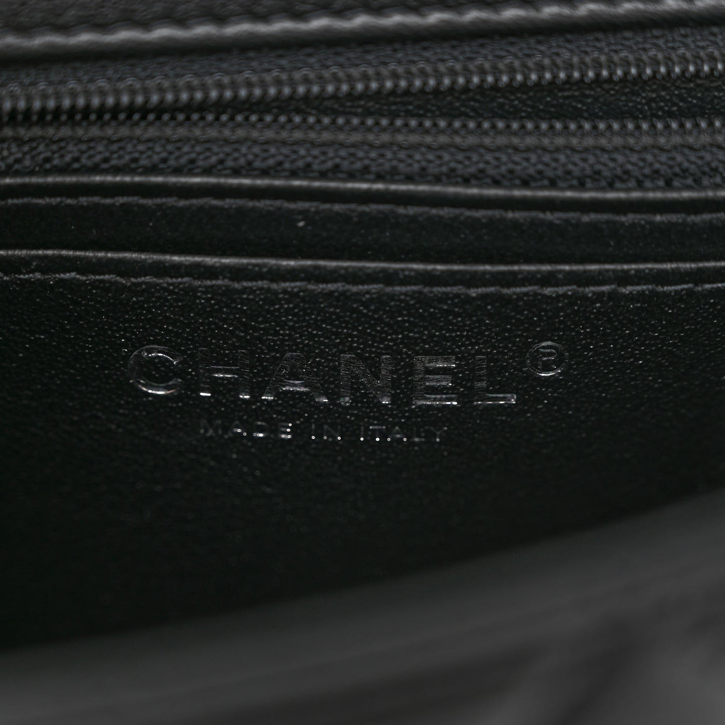Lambskin Quilted Mini Rectangular Flap Black