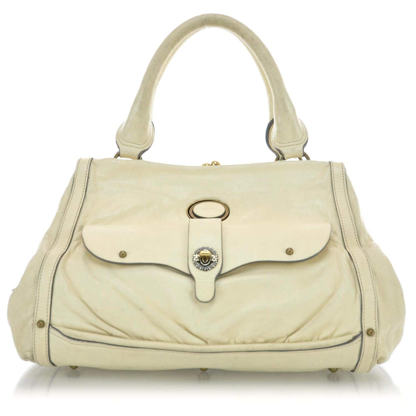 Leather Maggie Frame Satchel
