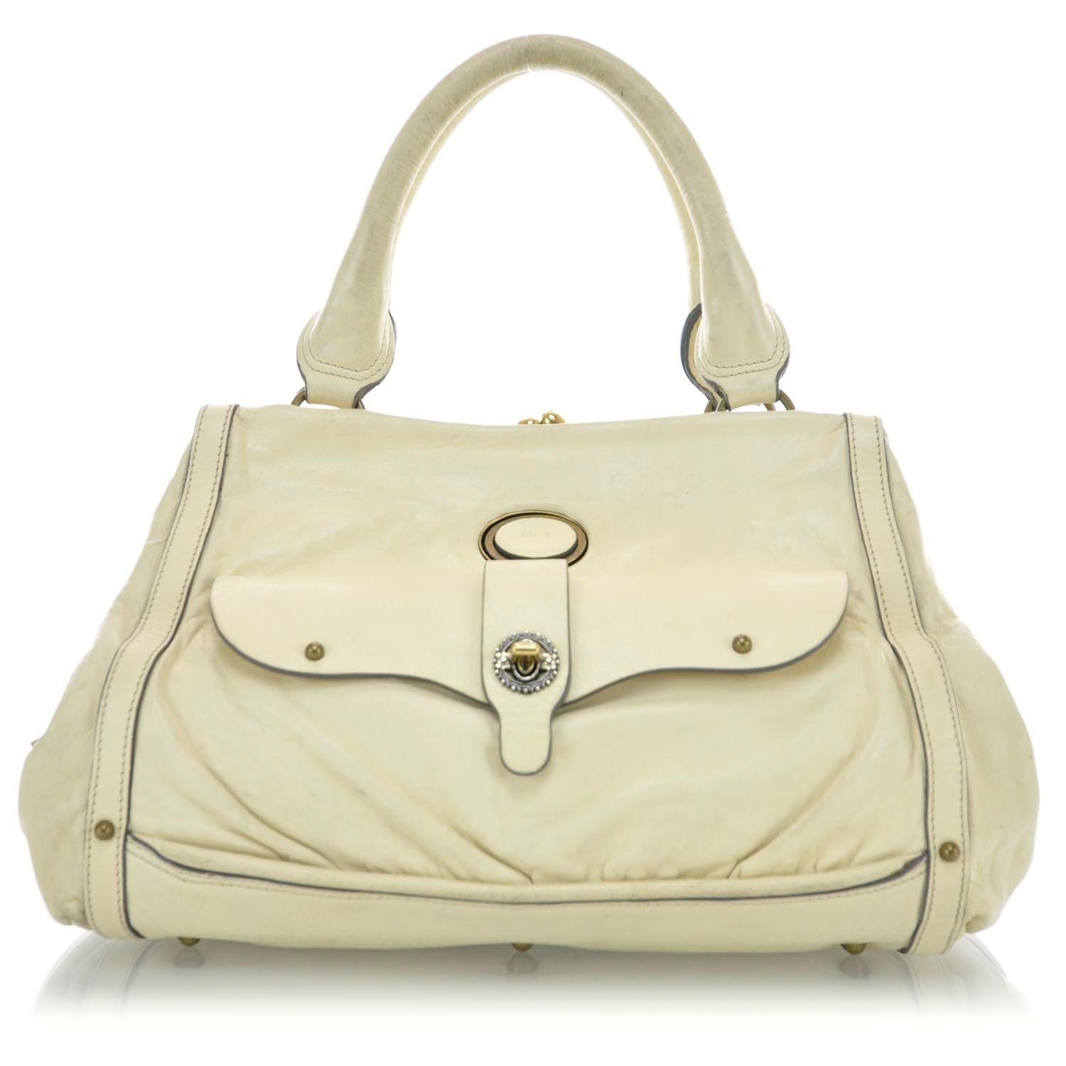 Chloe Leather Maggie Frame Satchel 1 of 11