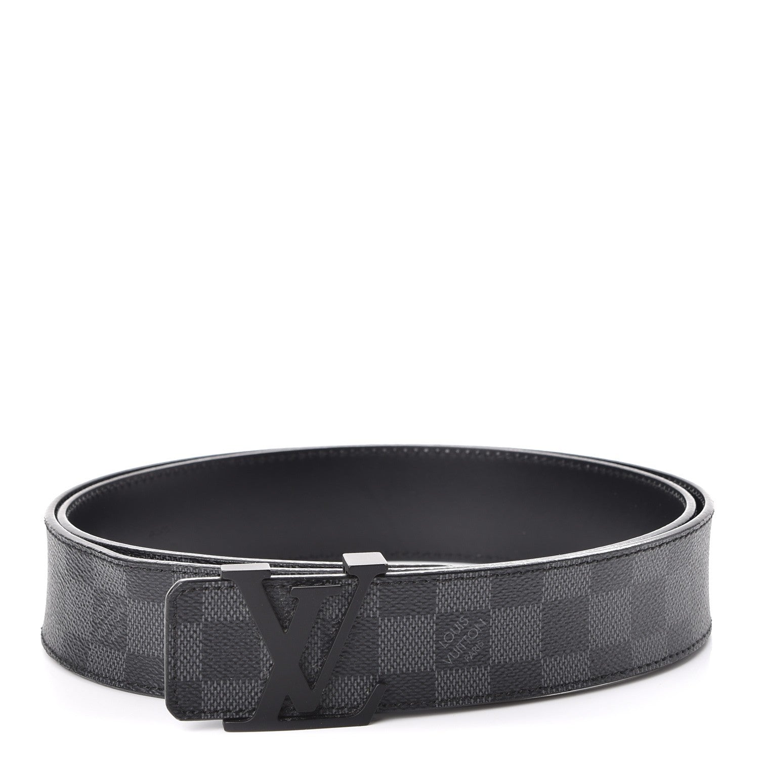 Louis Vuitton Damier Graphite 40mm LV Initiales Belt 110 44 1 of 11