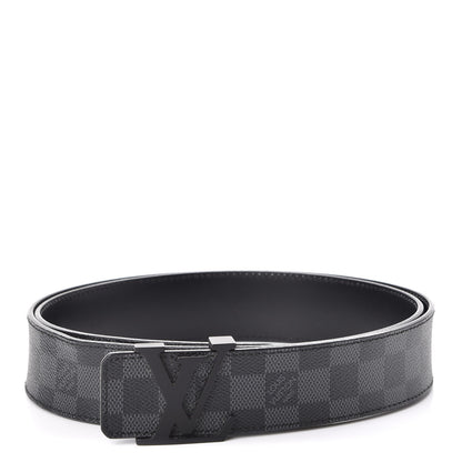 Louis Vuitton Damier Graphite 40mm LV Initiales Belt 110 44 1 of 11
