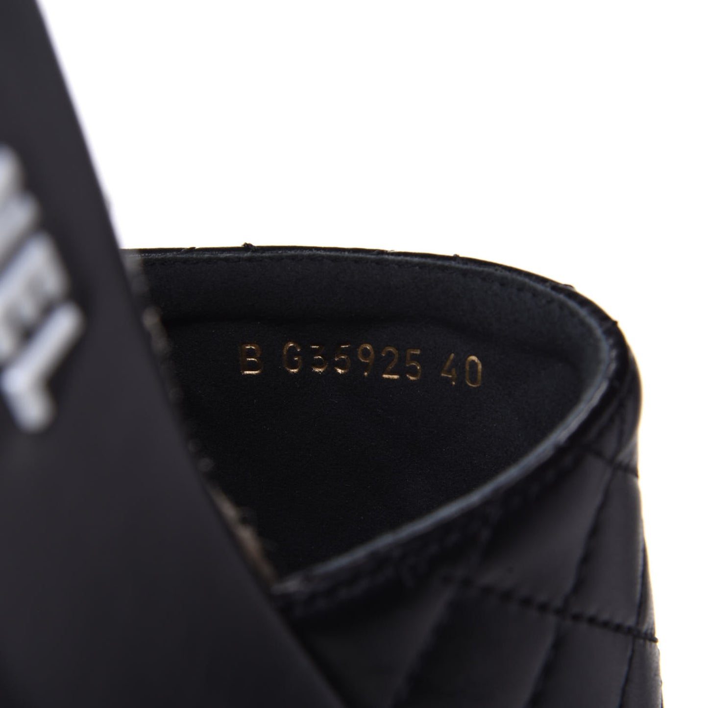 Lambskin Quilted CC Espadrille Slip On Sandals 40 Black