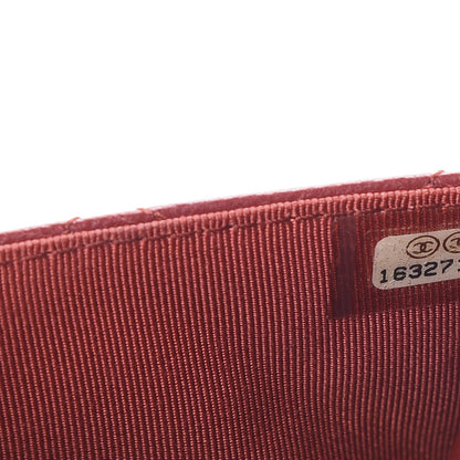 Chanel Lambskin Quilted Wallet on Chain WOC Red 7 of 12