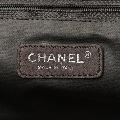 Chanel Calfskin Perforated Large Drill Accordion Flap Black 6 of 10