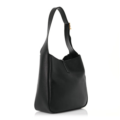 Saint Laurent Smooth Calfskin Small Le 5 A 7 Soft Hobo Black 3 of 15