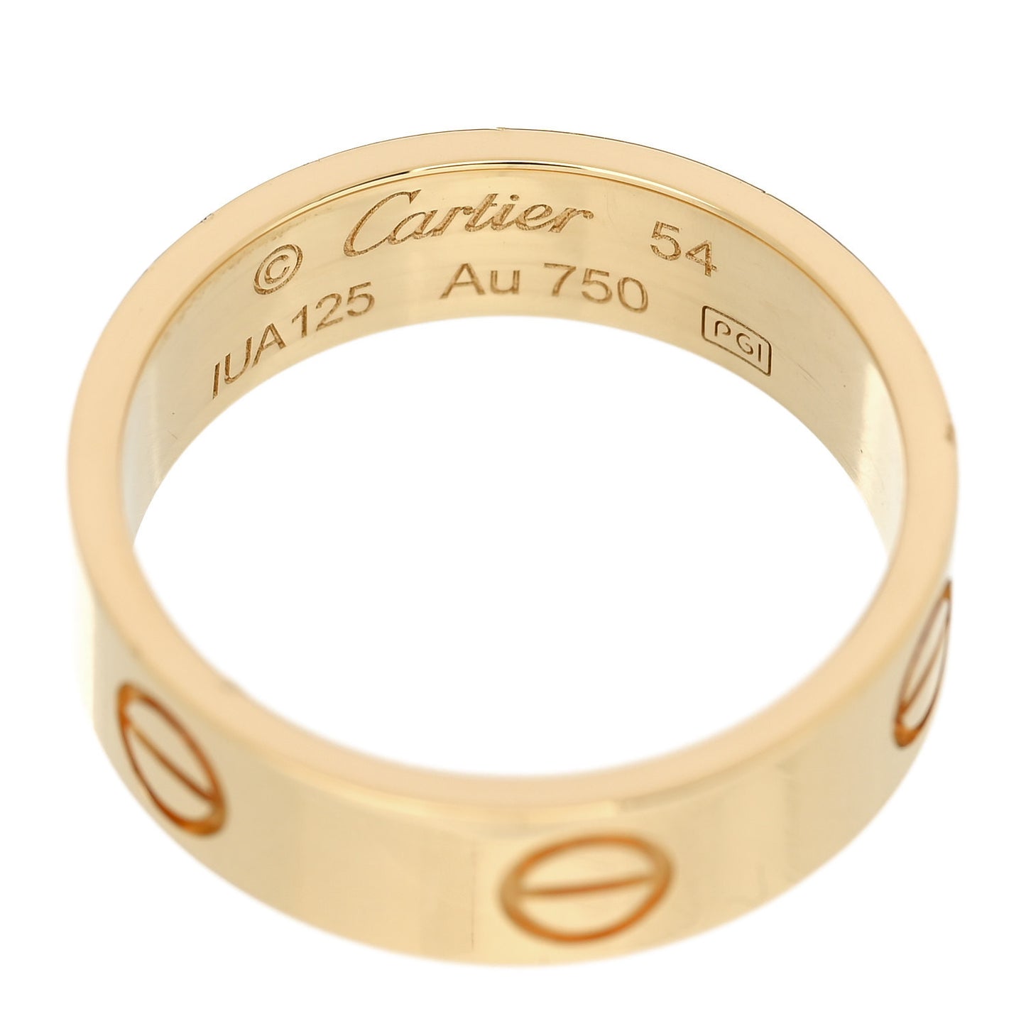 18K Yellow Gold 5.5mm LOVE Ring 54 7