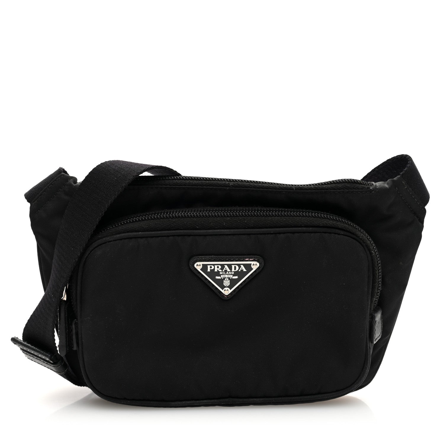Prada Re-Nylon Saffiano Belt Bag Black 1 of 9