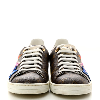 Louis Vuitton Calfskin Monogram LV Black Heart Sneakers 39 Cacao 2 of 9