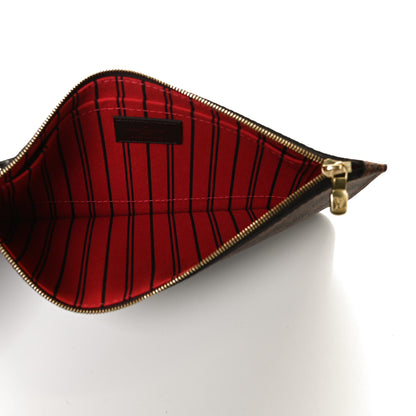 Louis Vuitton Damier Ebene Neverfull MM GM Pochette 4 of 8