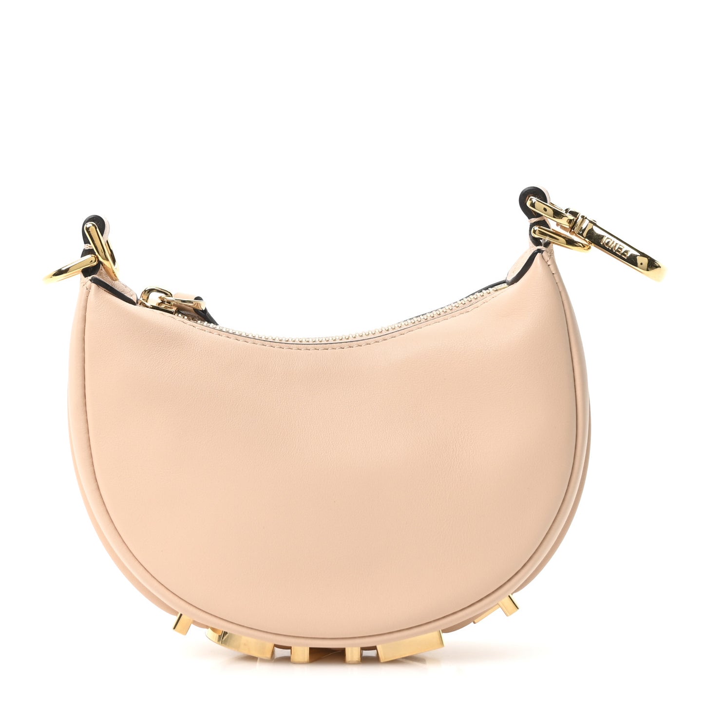 Vitello Grace Matte Nano Fendigraphy Hobo Charm Light Rose
