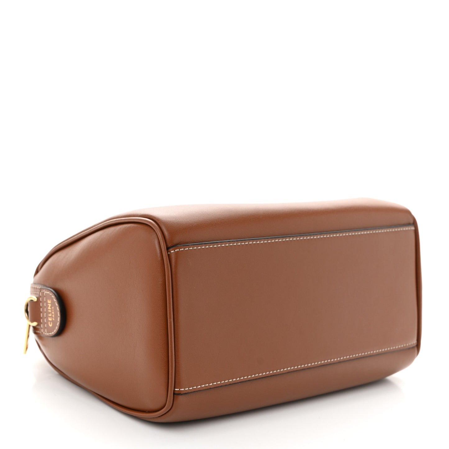 Smooth Calfskin Triomphe Small Boston Bag Tan