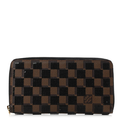 Louis Vuitton Damier Paillettes Zippy Wallet Black 1 of 6