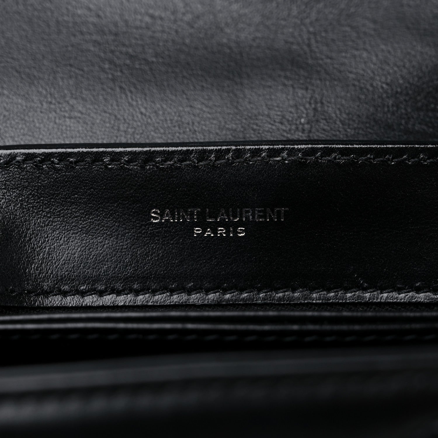 Saint Laurent Calfskin Y Quilted Monogram Toy Loulou Crossbody Bag Black 6 of 11