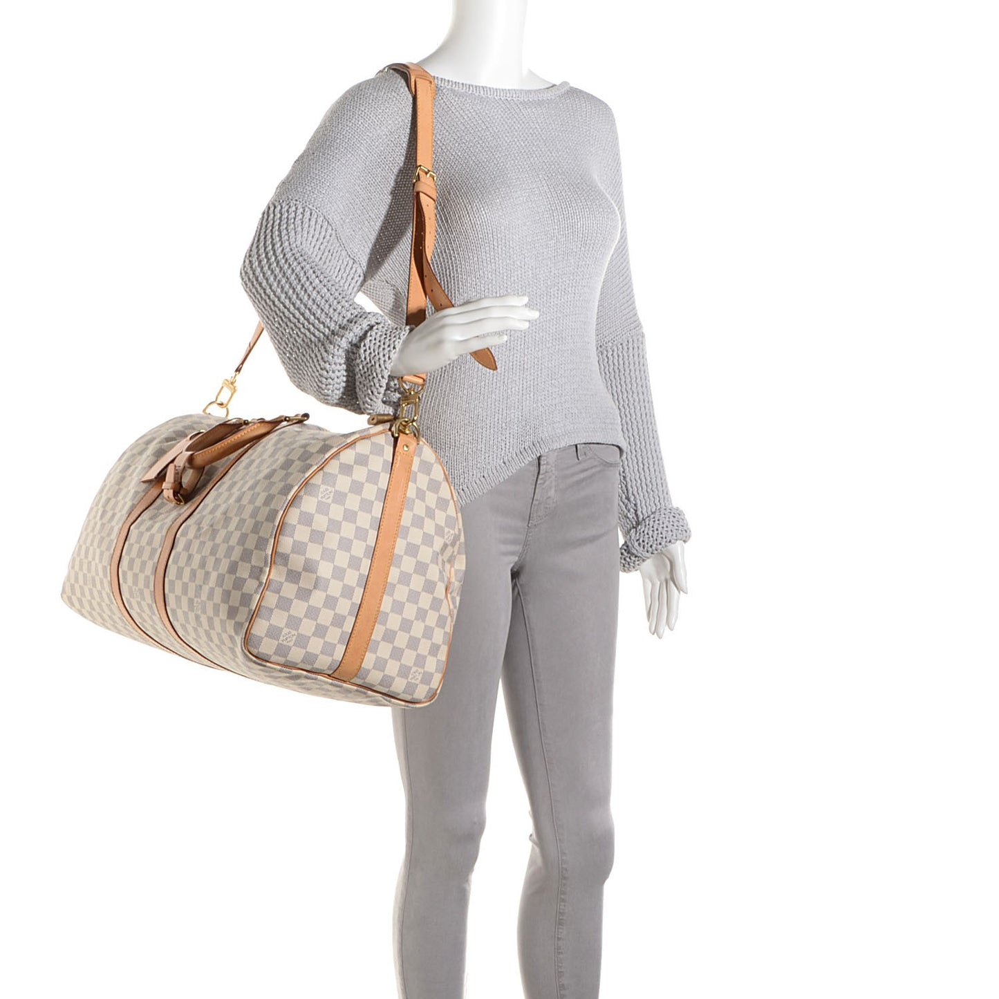 Damier Azur Keepall Bandouliere 55