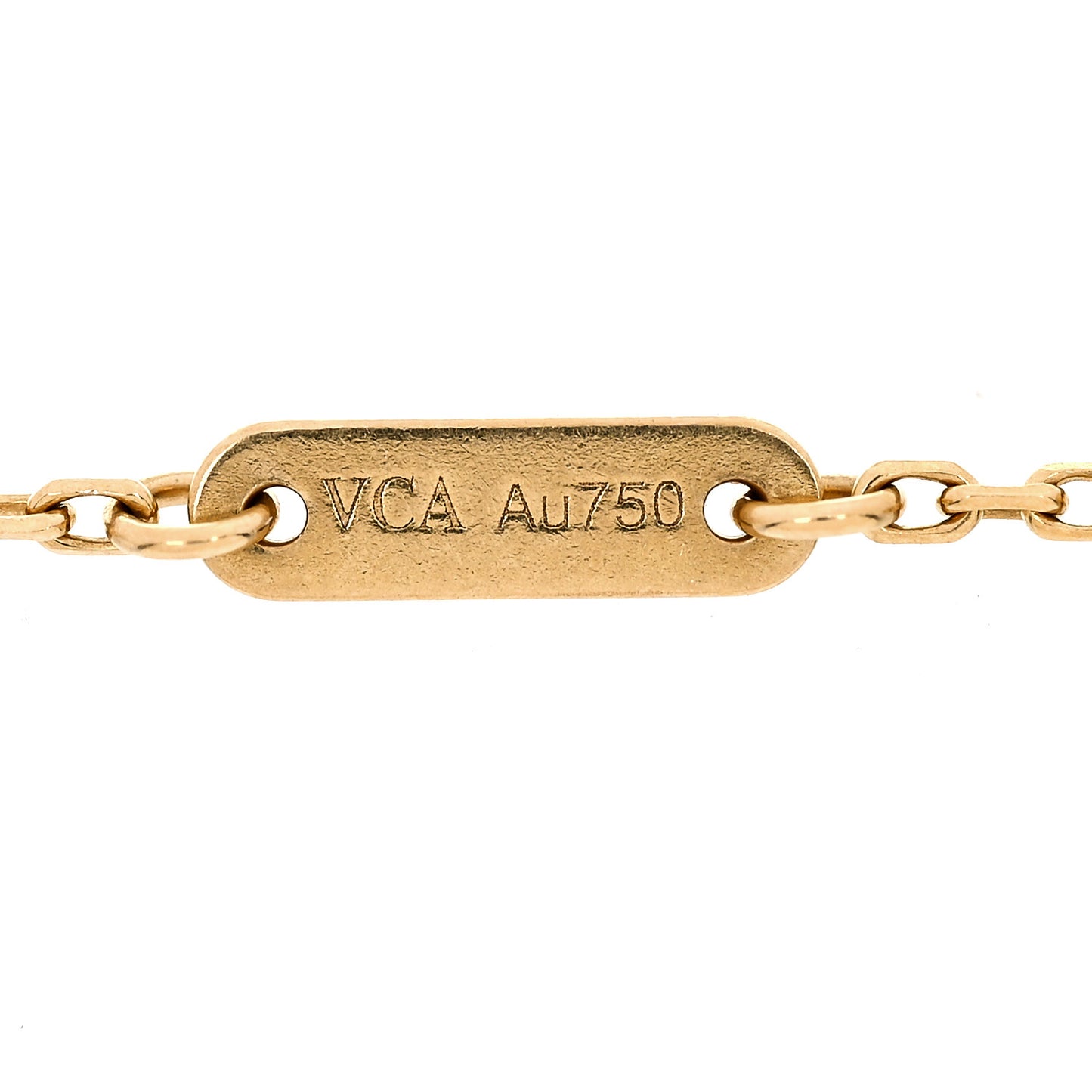 18K Yellow Gold Mother of Pearl Sweet Alhambra Bracelet