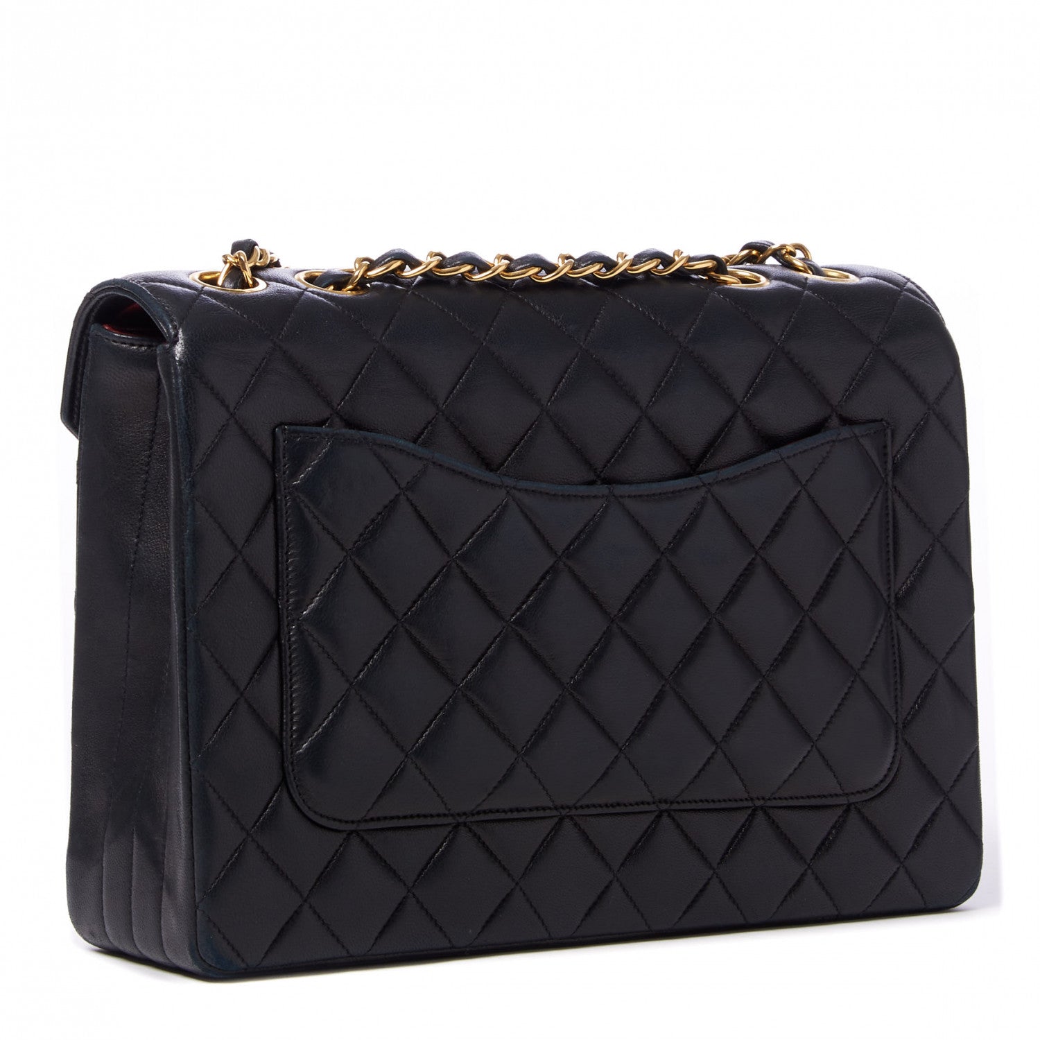 Chanel Lambskin Quilted Medium Single Flap Black 3 of 10
