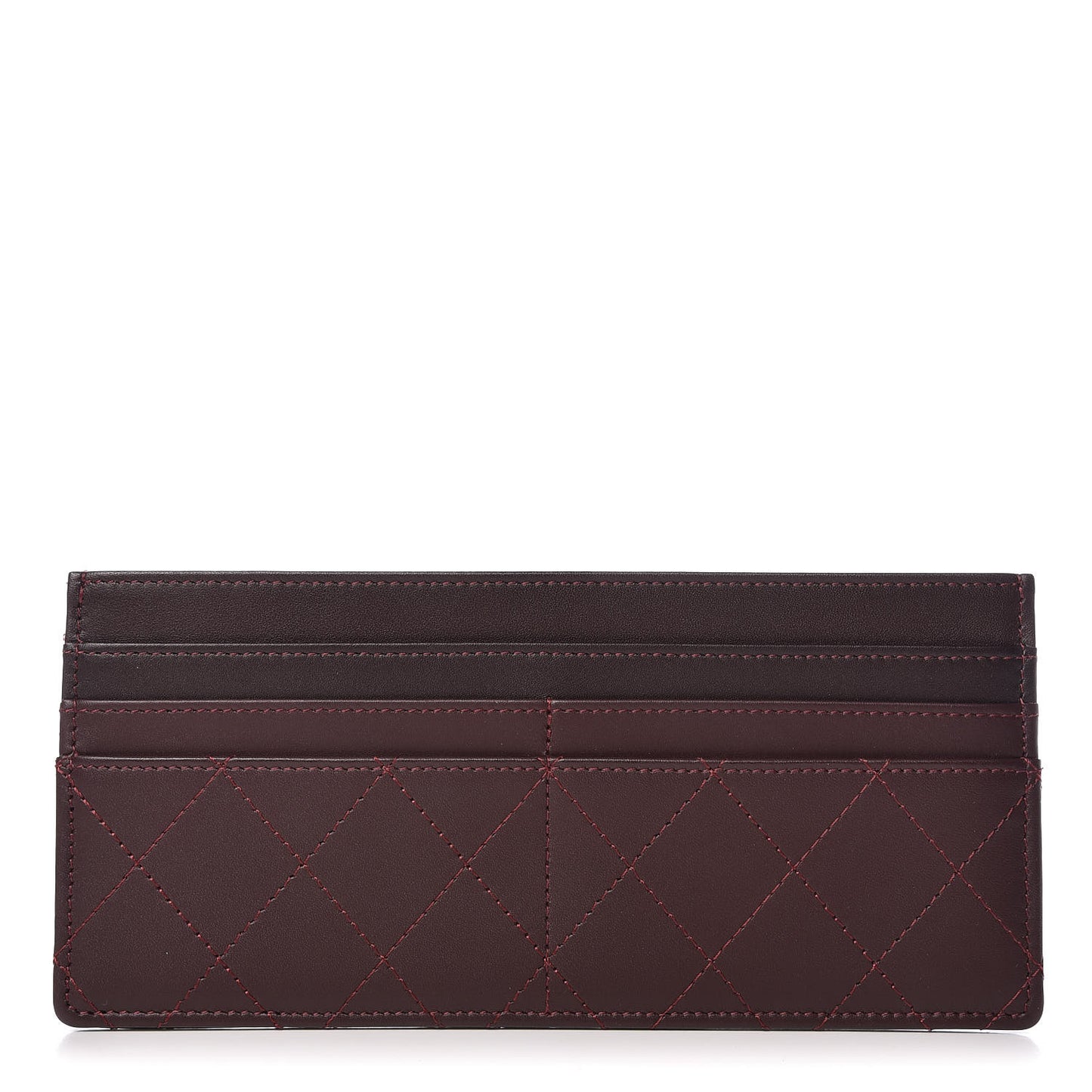 Calfskin Stitched Removable Insert Burgundy