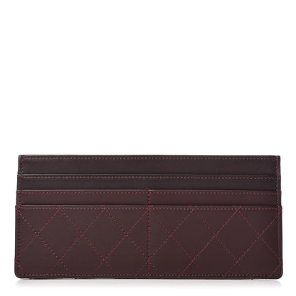 Chanel Calfskin Stitched Removable Insert Burgundy 1 of 8