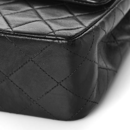 Chanel Lambskin Quilted Medium Double Flap Black 8 of 13