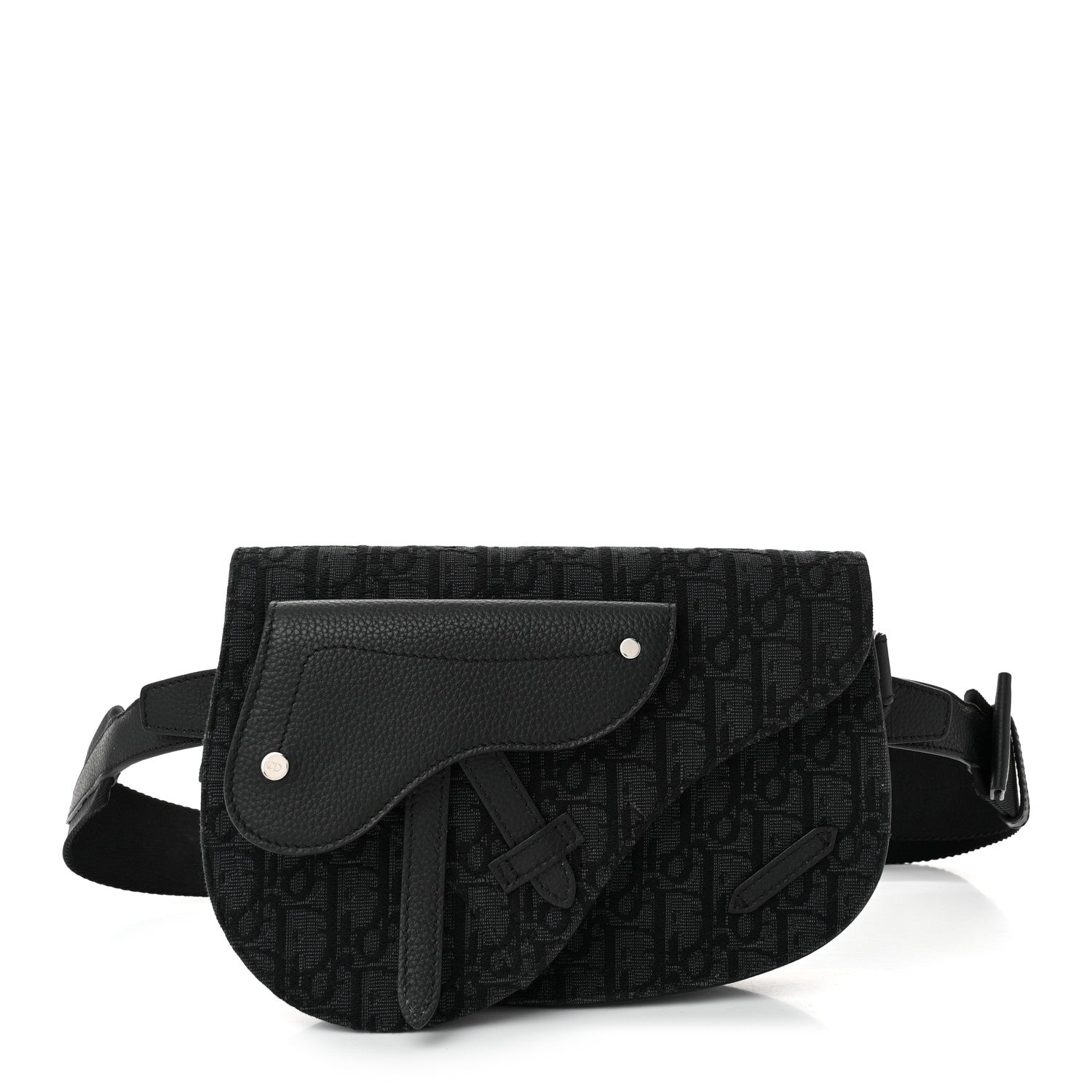 Christian Dior Oblique Saddle Messenger Pouch Black 1 of 10