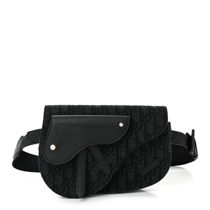 Christian Dior Oblique Saddle Messenger Pouch Black 1 of 10