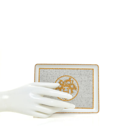 Hermes Porcelain Mosaique au 24 Gold Sushi Plate 2 of 6
