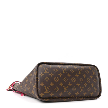 Louis Vuitton Monogram Inside Out Neverfull Bandouliere MM Rose Pondichery 3 of 9