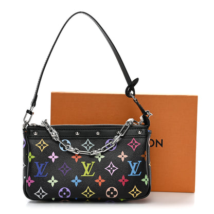Louis Vuitton LV X TM Monogram Multicolor Pochette Accessories Black 10 of 10