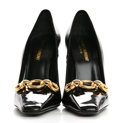 Saint Laurent Patent Silvana 110mm Pumps 37 Black 3 of 11