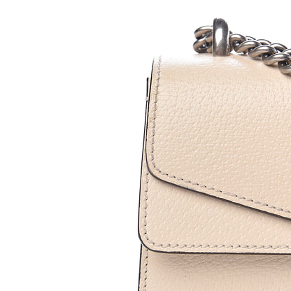 Gucci Textured Calfskin Crystal Small Dionysus Shoulder Bag Mystic White 8 of 12