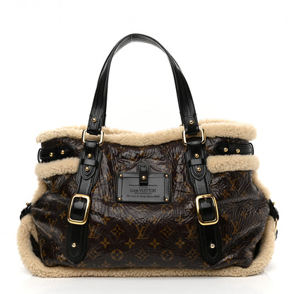 Louis Vuitton Patent Monogram Shearling Sac Thunder 1 of 11