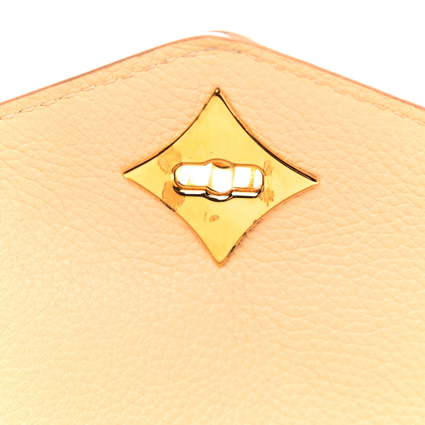 Grained Smooth Calfskin Rose Des Vents PM Creme