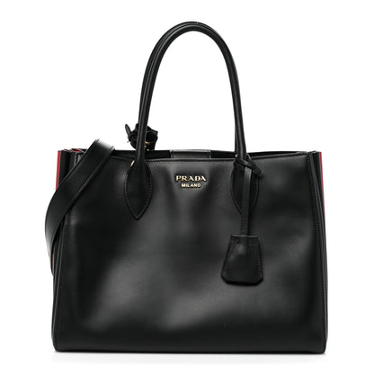 Prada City Calfskin Medium Bibliotheque Tote Black 1 of 12
