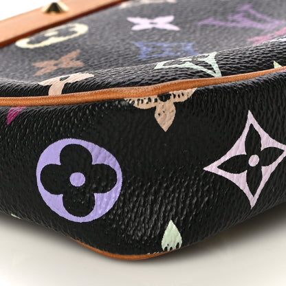 Louis Vuitton Monogram Multicolor Pochette Accessories Black 10 of 14