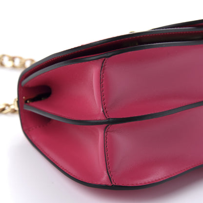 Prada City Calfskin Sidonie Small Chain Crossbody Bag Magenta 6 of 9