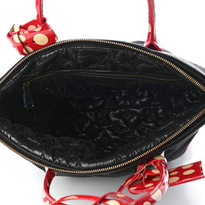 Louis Vuitton Nylon Monogram Kusama Infinity Dots Vertical Lockit Black Red 4 of 4