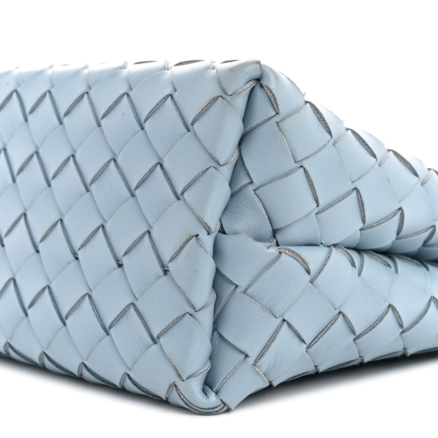 Nappa Intrecciato Small Andiamo With Chain Shoulder Bag Ice