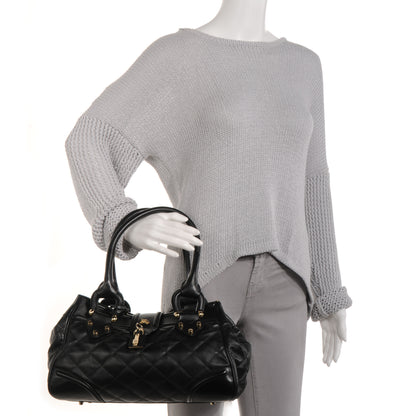 Burberry Leather Quilted Satchel Black 2 of 9