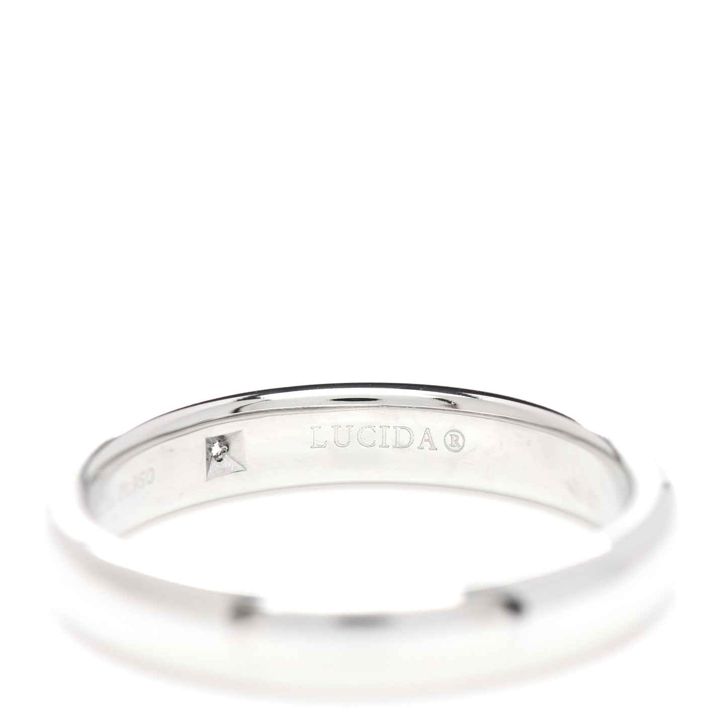 Platinum Diamond 4mm Lucida Wedding Band Ring 61 9.5