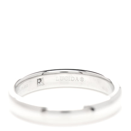 Tiffany Platinum Diamond 4mm Lucida Wedding Band Ring 61 9.5 5 of 5