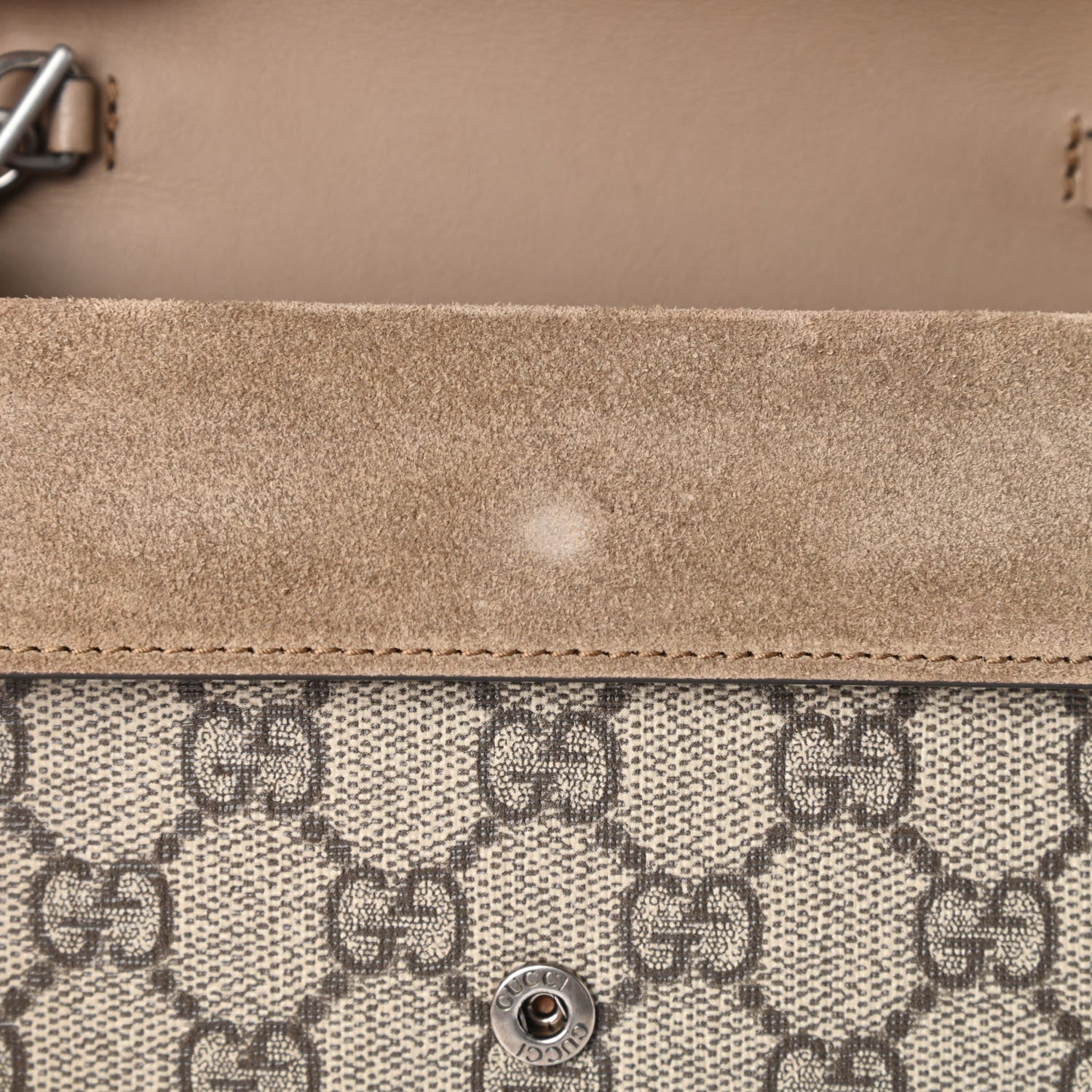 Gucci GG Supreme Monogram Super Mini Dionysus Shoulder Bag Taupe 10 of 10
