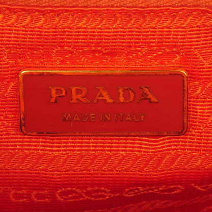 Prada Saffiano Lux Petite Bowler Papaya 6 of 8